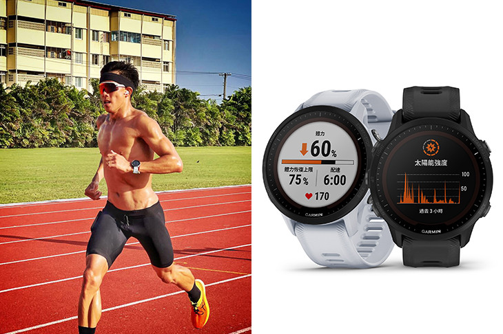 助三鐵選手張團畯備賽不斷電！GARMIN業界首款太陽能智慧跑錶Forerunner 955
