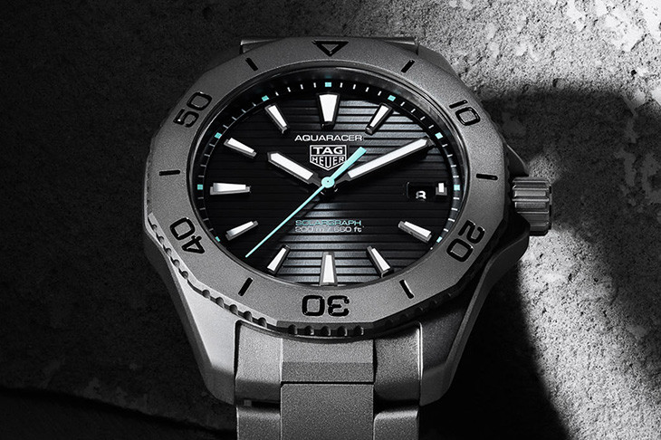 泰格豪雅Aquaracer Professional 200 Solargraph太陽能鈦金屬腕錶