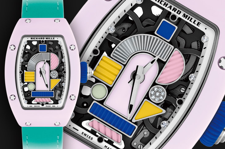 曼菲斯設計美學 RICHARD MILLE RM 07-01 Pastel Pink彩色陶瓷腕錶