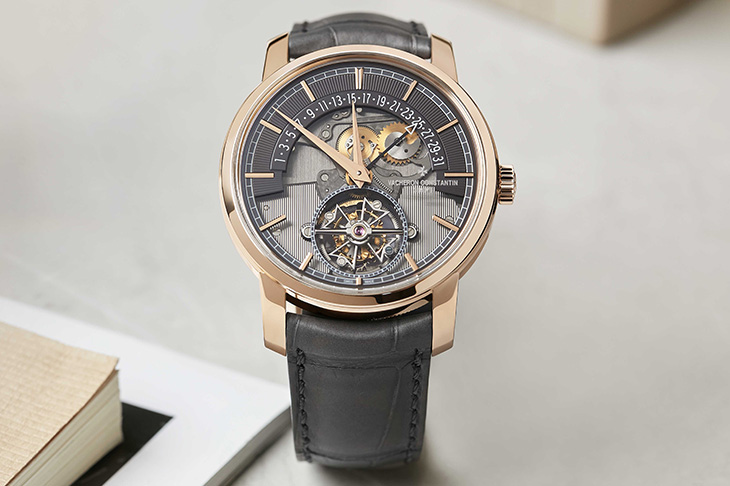 江詩丹頓VACHERON CONSTANTIN Traditionnelle陀飛輪逆跳日曆鏤雕腕錶