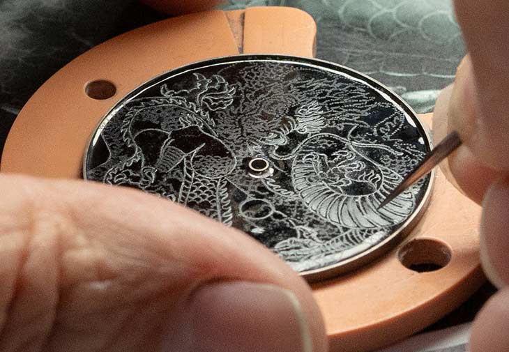 江詩丹頓VACHERON CONSTANTIN Les Cabinotiers閣樓工匠灰階琺瑯高級珠寶Dragon腕錶