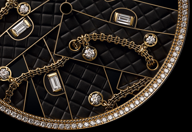 CHANEL Mademoiselle Privé菱格紋圖騰腕錶