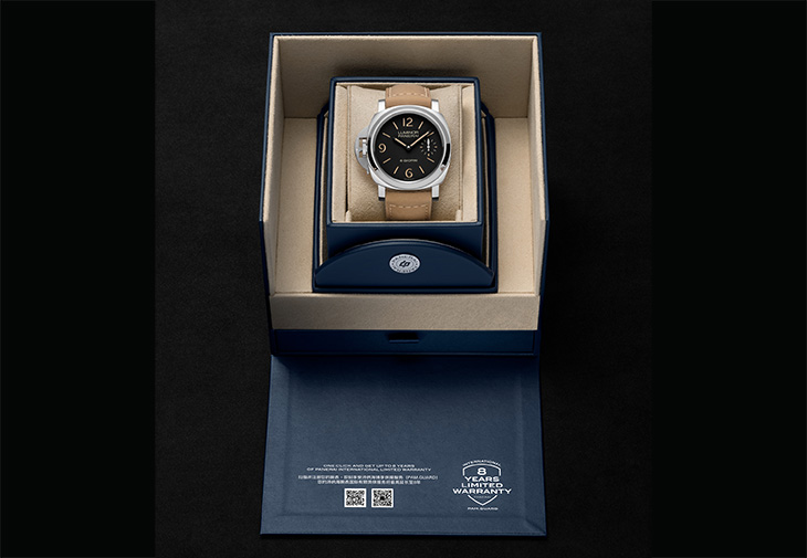 PANERAI沛納海Luminor系列八日動力儲存左冠腕錶PAM01655