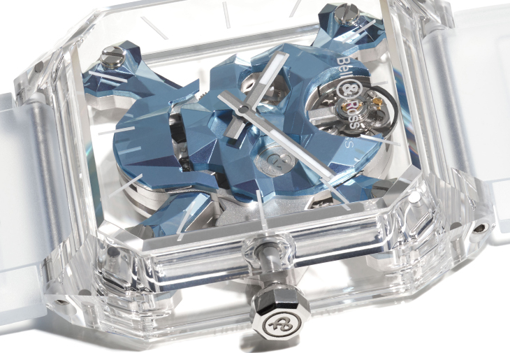 BELL & ROSS BR 01 Cyber Skull Sapphire Ice Blue