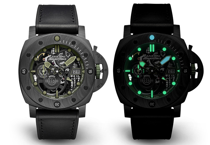 沛納海PANERAI Submersible S Brabus Verde Militare Edition專業潛水腕錶