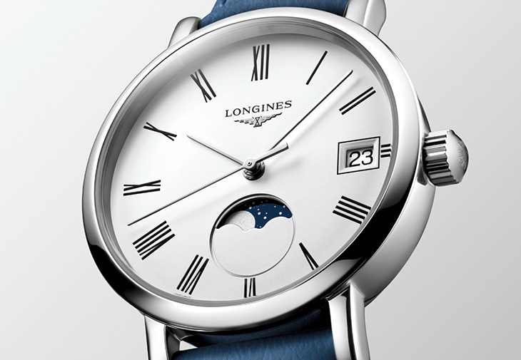 LONGINES浪琴Elegant優雅系列月相腕錶