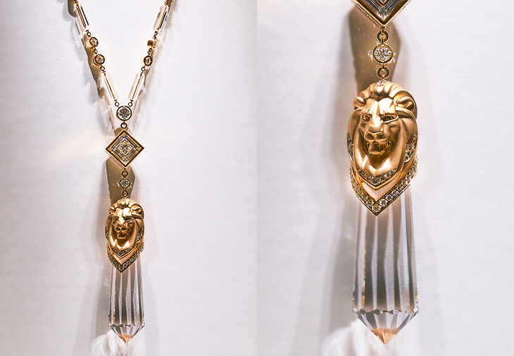 CHANEL香奈兒Crystal Lion長項鍊錶