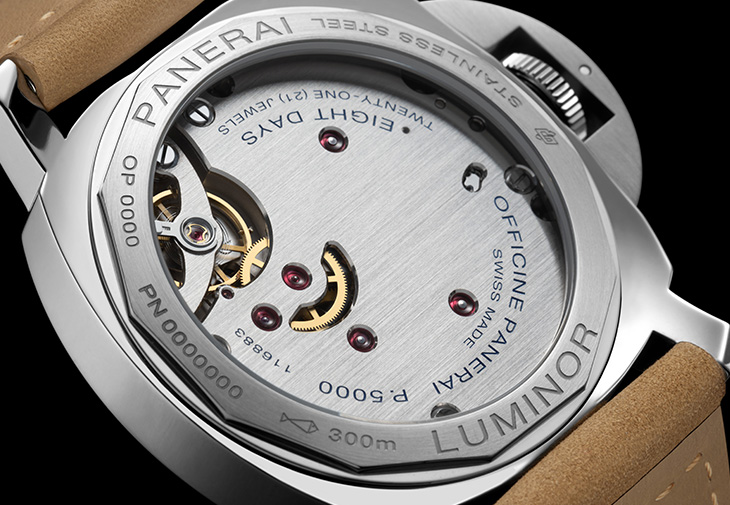PANERAI沛納海Luminor系列八日動力儲存左冠腕錶PAM01655