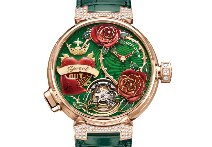 路易威登LOUIS VUITTON Tambour Fiery Heart自動機械腕錶