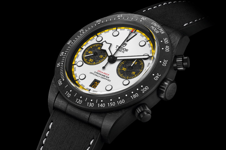 點綴F1 VCARB戰駒色彩／帝舵表Black Bay Chrono「Carbon 26」碳纖計時腕錶