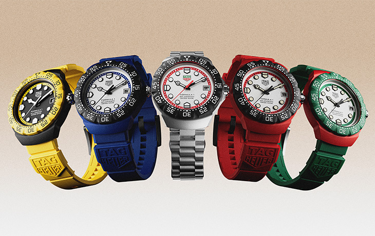 泰格豪雅TAG Heuer Formula 1 Solargraph 腕錶黑紅橡膠錶帶款