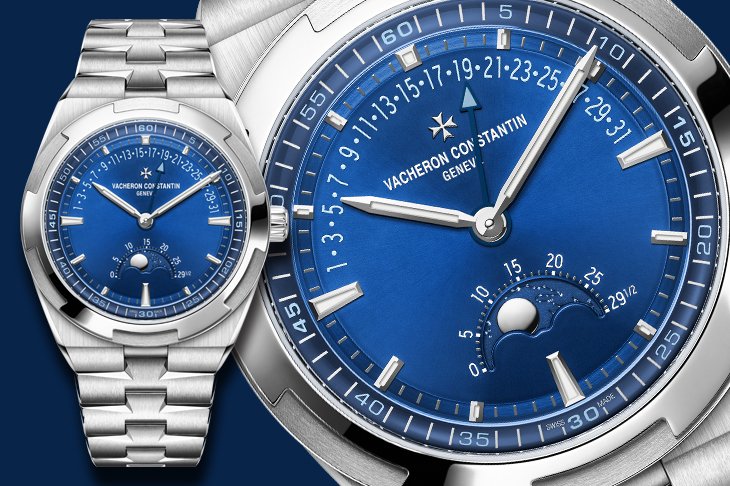 江詩丹頓Overseas Moon Phase Retrograde Date 自家初次運動型逆跳