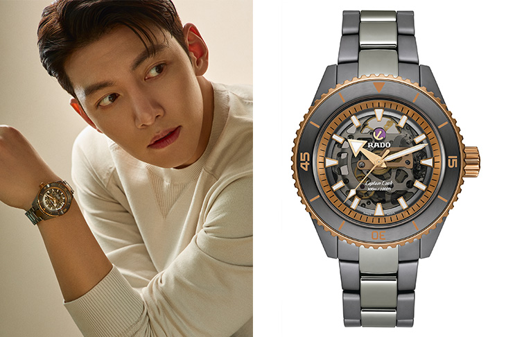 雷達表宣布池昌旭為新任品牌大使實力演繹庫克船長系列高科技陶瓷鏤空腕