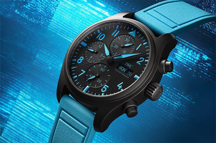 Mercedes-AMG馬石油F1車隊競速基因／IWC「George Russell」聯名飛行員限量腕錶