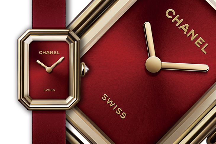 八角設計紅色新裝／CHANEL Première Ribbon Red腕錶