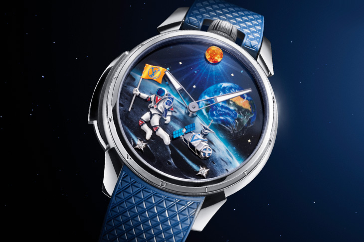 星際漫遊自動人偶三問！LOUIS VUITTON Tambour Taiko Galactique三問動偶腕錶