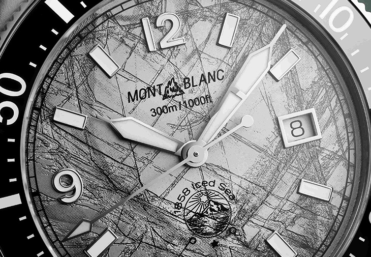 萬寶龍MONTBLANC 1858系列Iced Sea日期顯示自動腕錶