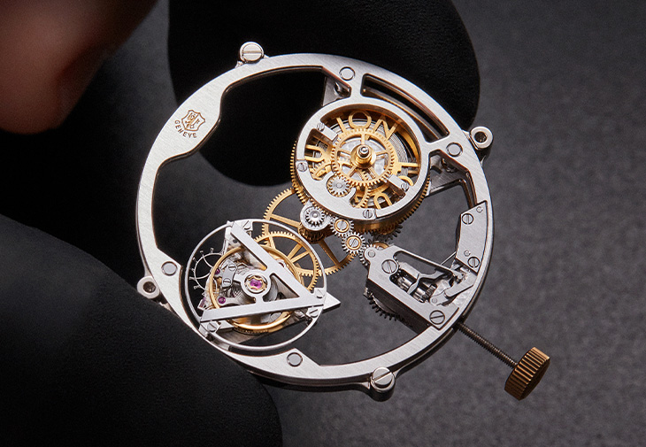 LOUIS VUITTON Voyager Flying Tourbillon“Poinçon de Genève” Plique-à-jour