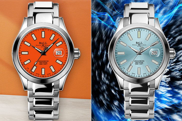 冬季裡的暖橘與冰藍 BALL WATCH Engineer III Marvelight Chronometer自動系列腕錶