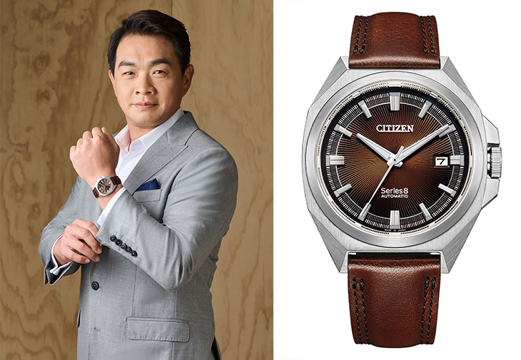 彭政閔配戴CITIZEN Series 8 831抗磁機械腕錶