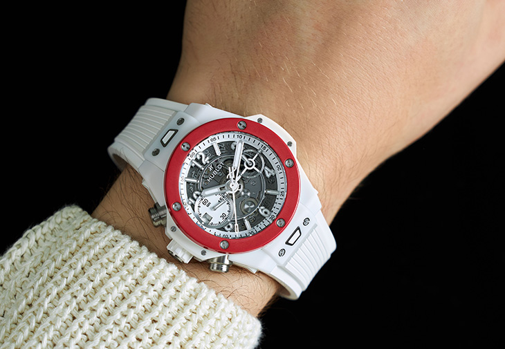 Hublot宇舶BIG BANG UNICO左冠陶瓷計時碼錶