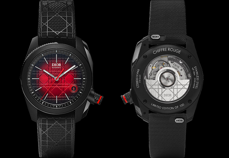 DIOR迪奧Chiffre Rouge Black Ultramatte 自動上鍊腕錶