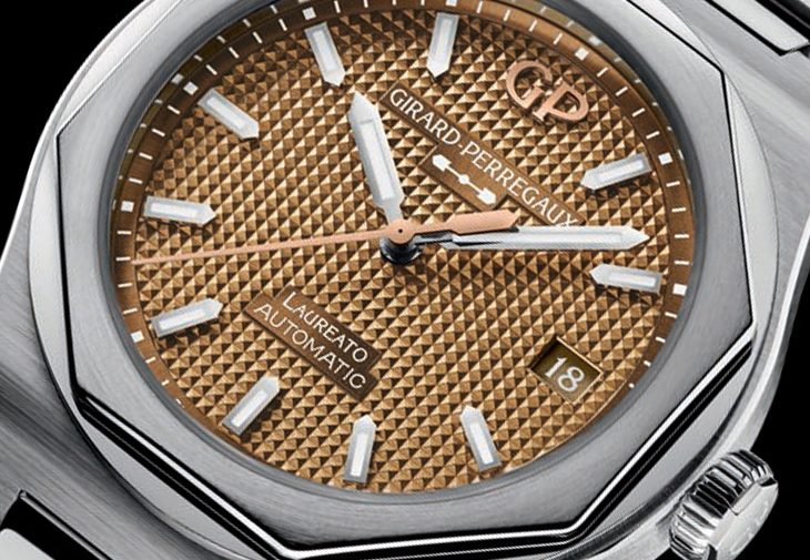 芝柏GIRARD-PERREGAUX Laureato桂冠系列38毫米Copper腕錶