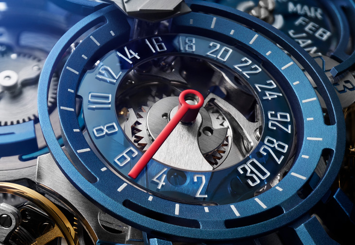 羅杰杜彼ROGER DUBUIS王者系列四擺輪游絲萬年曆限量腕錶