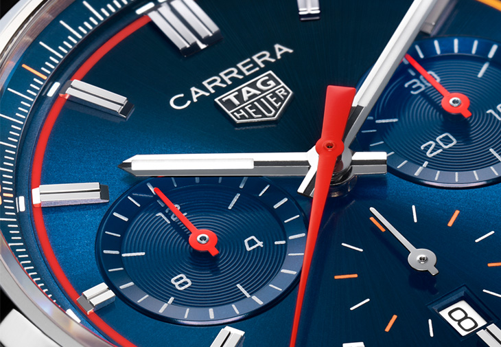 泰格豪雅TAG HEUER Carrera計時腕錶橘色漸層特別版
