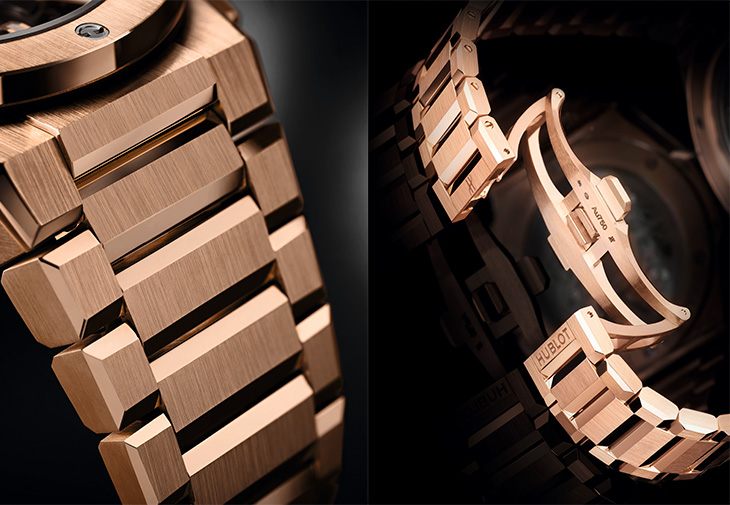 宇舶HUBLOT Big Bang Integrated皇金鍊帶計時碼錶