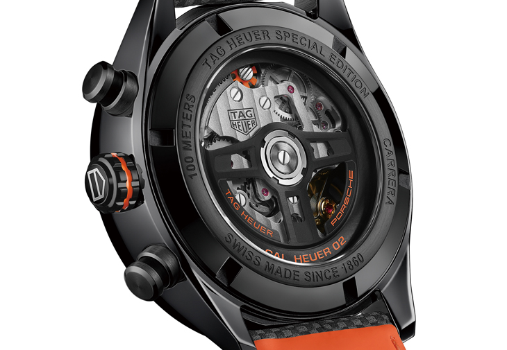 泰格豪雅TAG HEUER Carrera X PORSCHE Orange Racing聯名計時腕錶