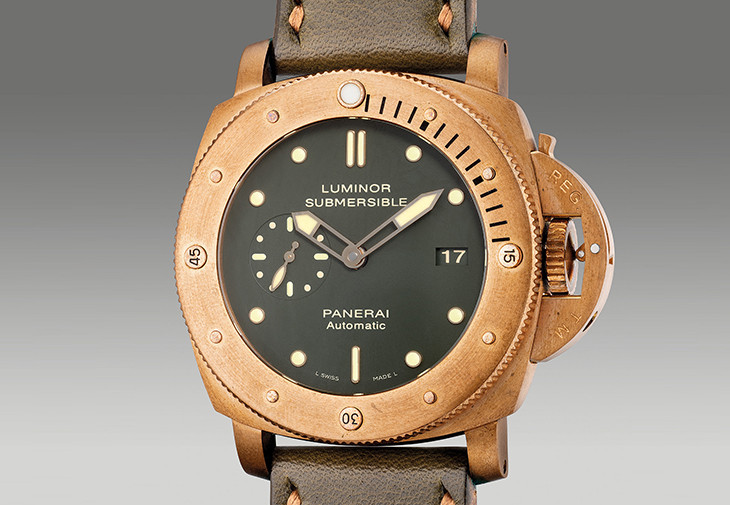 沛納海PANERAI Luminor Submersible 1950 3 Days Automatic Bronzo PAM382青銅腕錶