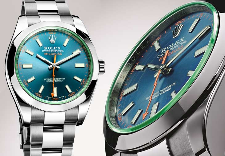 勞力士Milgauss 116400GV BLUE藍面綠玻璃