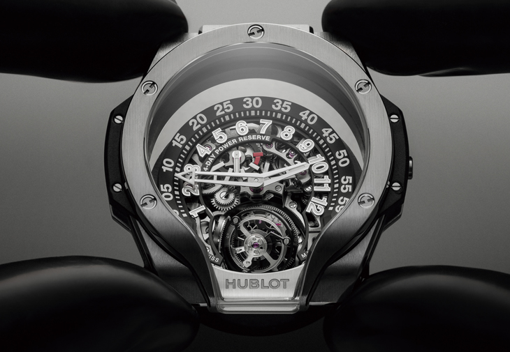 宇舶HUBLOT MP-13雙軸陀飛輪雙逆跳腕錶