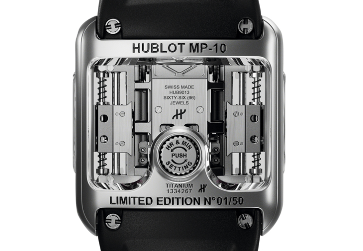 HUBLOT 宇舶MP-10雙線性上鍊陀飛輪鈦金屬腕表