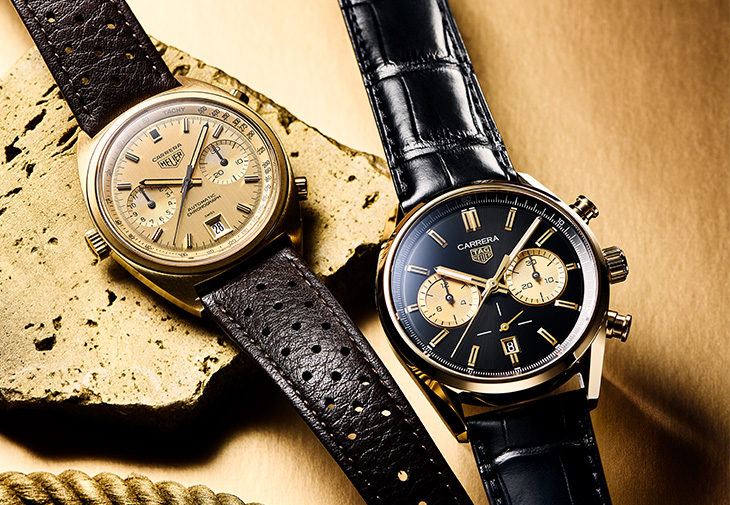 泰格豪雅Heuer Carrera黃金自動計時腕錶、Carrera黑金計時腕錶