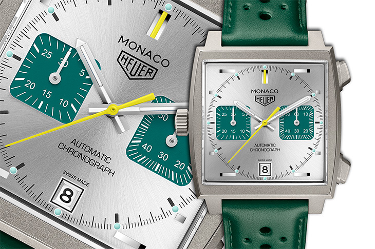 30萬～40萬預算手錶推薦之二 老派風格最對味 TAG HEUER Monaco Calibre 11計時腕錶賽車綠限量版