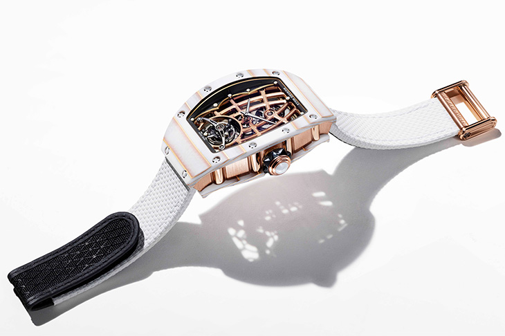 技術與藝術的結合  RICHARD MILLE RM 74-02金箔石英纖維自動上鍊陀飛輪腕錶