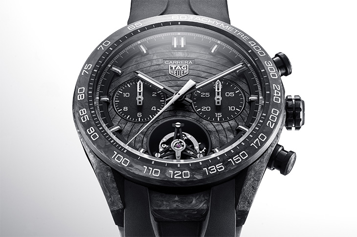 創新技術「芯」運用／TAG HEUER專利碳游絲TH-Carbonspring與變速雙蝸形齒輪