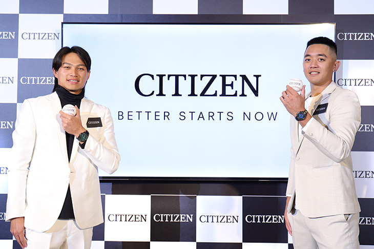 CITIZEN攜手台灣體壇新星拿莫．伊漾、徐若熙 詮釋光動能全球電波對時錶HAKUTO-R限定款、亞洲限定款