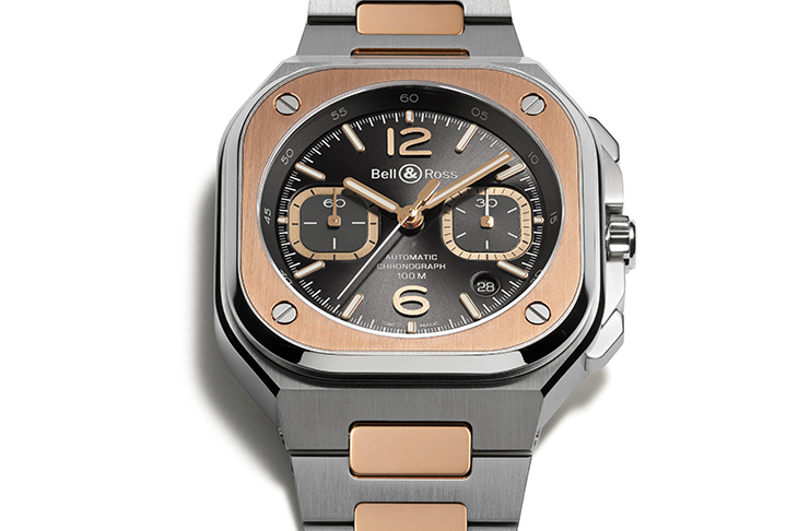 BELL & ROSS BR 05 Grey Steel & Gold 新配色 新風味 新態度
