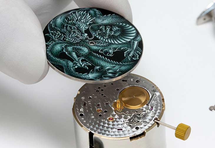 江詩丹頓VACHERON CONSTANTIN Les Cabinotiers閣樓工匠灰階琺瑯高級珠寶Dragon腕錶