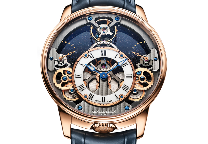 ARNOLD & SON Time Pyramid 42.5 Red Gold