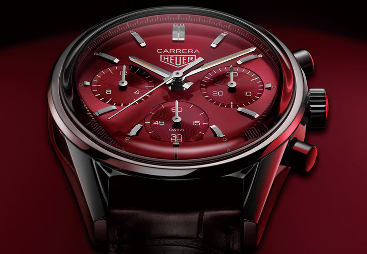 TAG HEUER Carrera紅面限量計時腕錶
