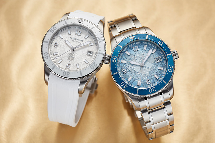 男女皆宜的新尺寸 MONTBLANC Iced Sea系列日期顯示自動零氧腕錶38mm