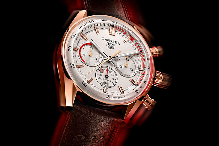兩大傳奇攜手重返賽道 泰格豪雅Carrera Chronosprint x Porsche計時腕錶