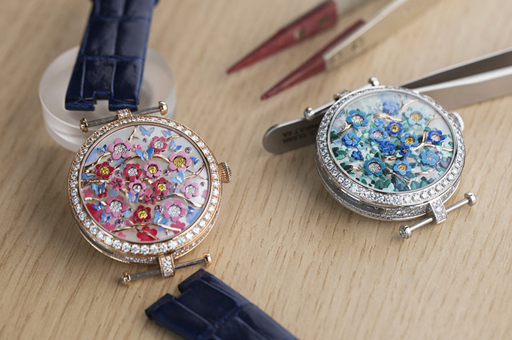 【2022鐘錶與奇蹟焦點錶款】梵克雅寶Lady Arpels Heures Florales Cerisier 花朵綻開的時間