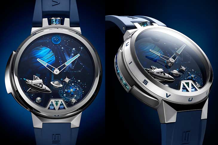 星際旅行動偶三問！　LOUIS VUITTON Tambour Jacquemart三問報時紀念腕錶