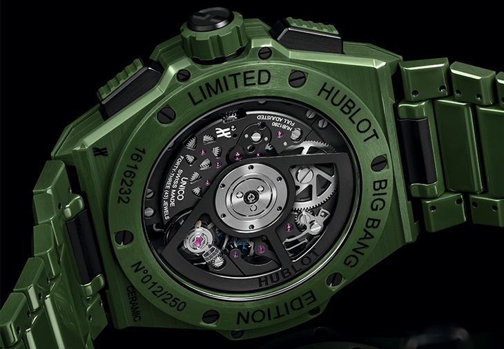 宇舶HUBLOT Big Bang Integrated陶瓷鍊帶計時碼錶