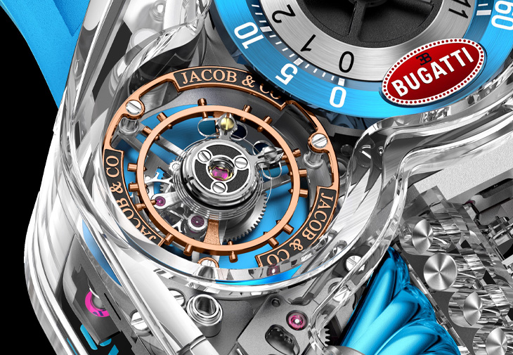 JACOB & CO. Bugatti Tourbillon藍寶石水晶腕錶